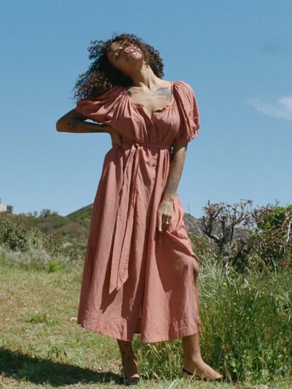 DÔEN JUNO DRESS -- TIERRA -- XS